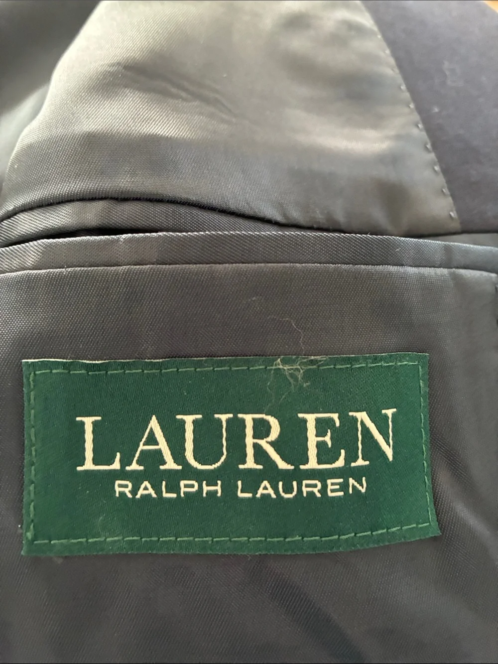 Lauren Ralph Lauren Navy Boys' Two-Button complete Suit Jacket, pants and shirt